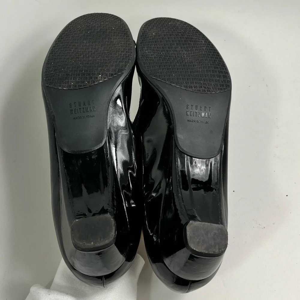 Stuart Weitzman Patent Leather Wedge Shoes - Picture 9 of 12
